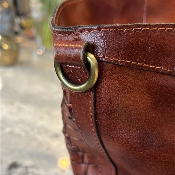 Patricia Nash Rich Brown Woven Tote - Picture 13 of 14